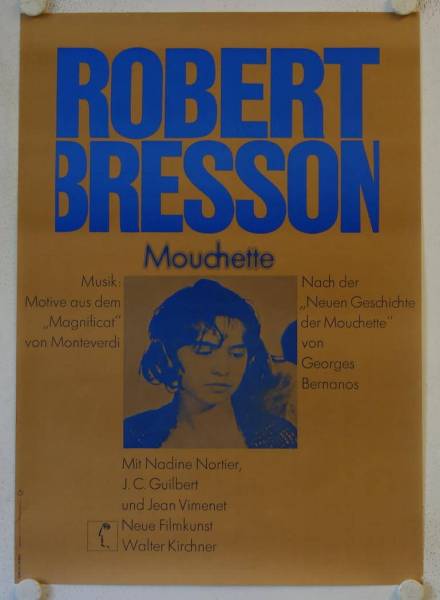 Mouchette original release german movie poster